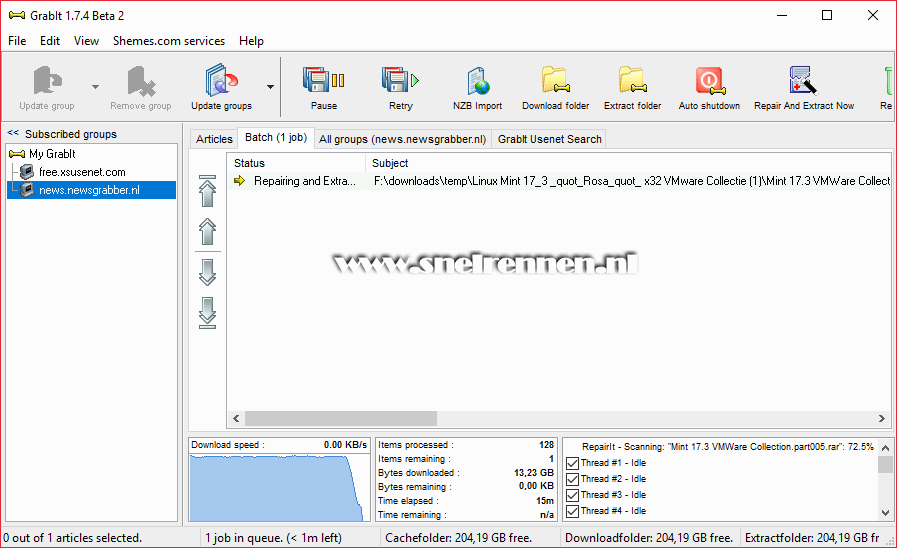 Grabit handleiding NZB bestanden downloaden