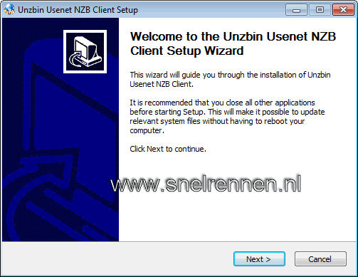 Unzbin usenet nzb client setup