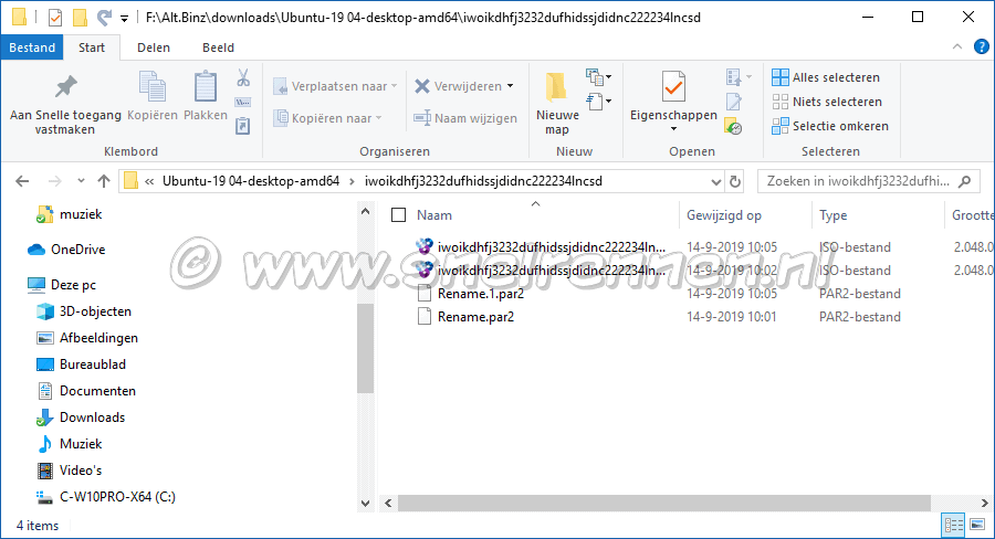 test Download bekijken met de verkenner