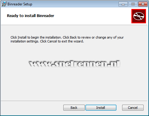 Binreader, ready to install