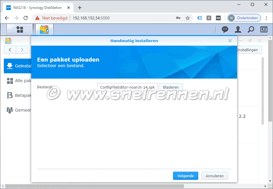 NZBGet installeren, basis configuration