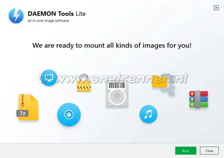 Daemon tools Lite, voltooien setup wizard