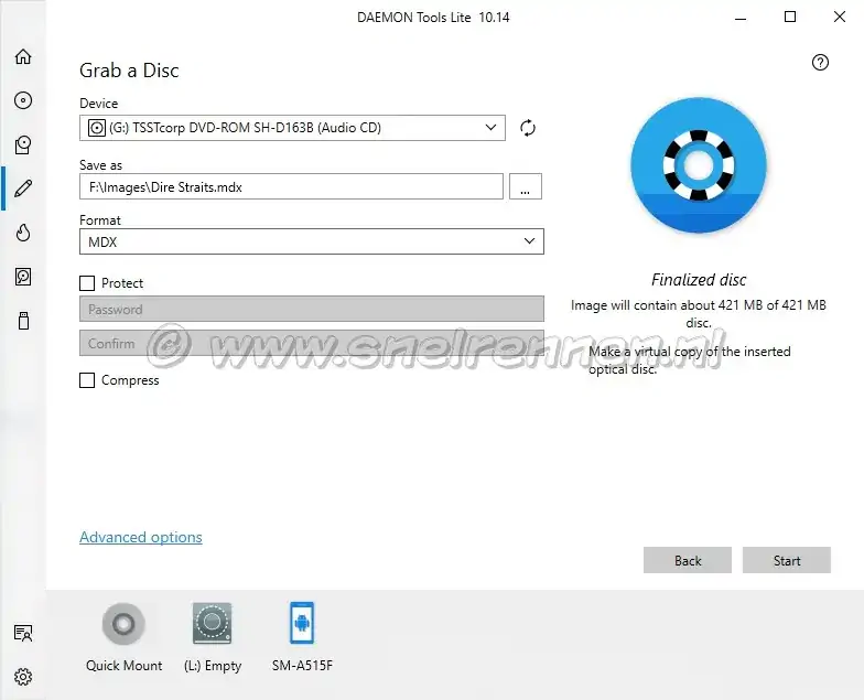 Daemon Tools Lite, Image Editor- Grab a Disc