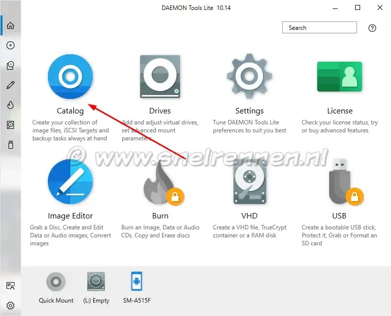 Daemon Tools Lite, Catalog