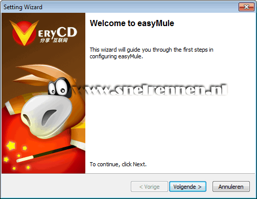 easuMule's settings wizard