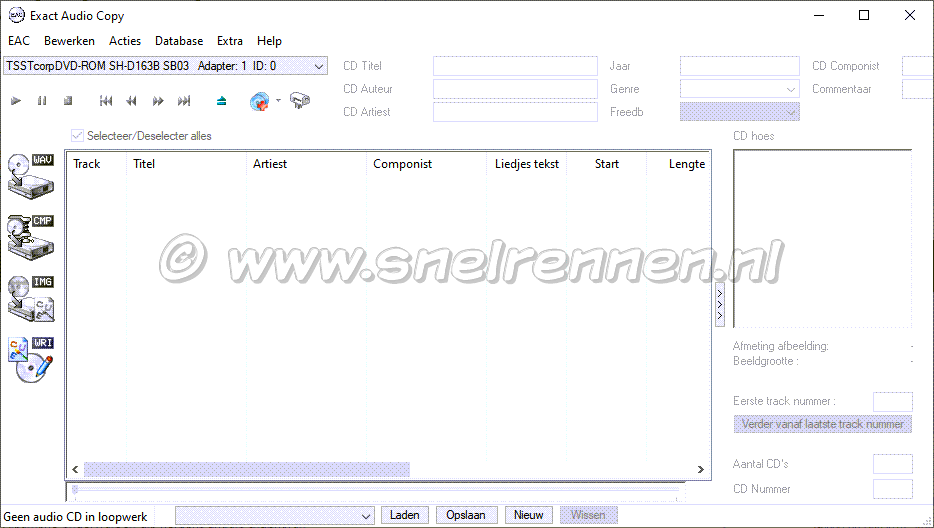 Exact Audio Copy, Nederlandstalig