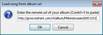 GrooveJaar, load song from album url