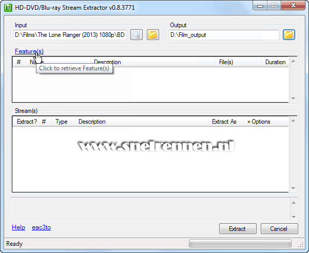 HdBrStreamExtractor, features