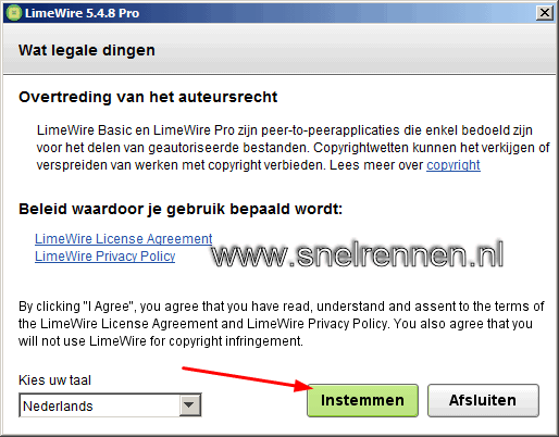 Limewire, auteursrecht