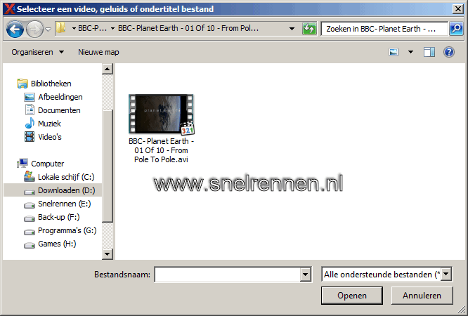 videobestand toevoegen