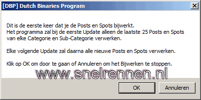 DBP, posts en spots bijwerken