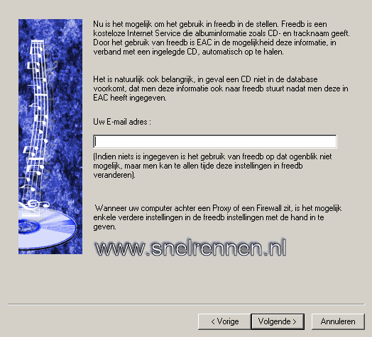 freedb configuratie