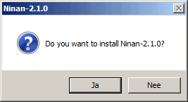 Ninan installer starten