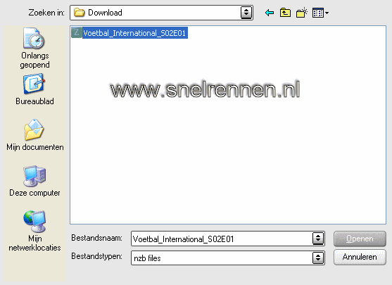 nzb bestand opslaan
