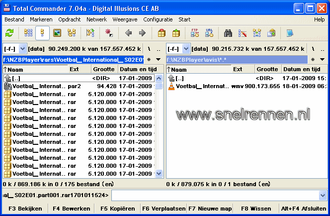 Bestanden met total commander bekijken