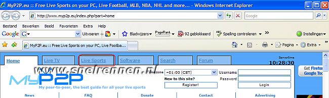 sport kijken via myp2p.eu
