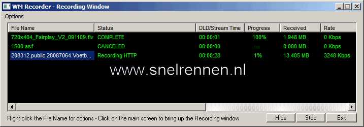 Download info van WM Recorder