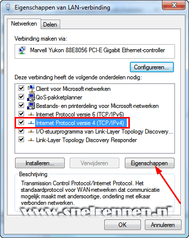 eigenschappen van lan verbinding