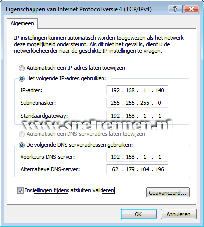 eigenschappen van internet protocol