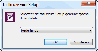 MP3jam, taalkeuze voor setup