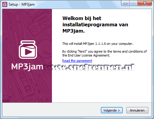 MP3jam, setup