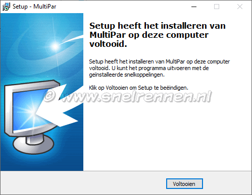 MultiPar, installatie voltooid