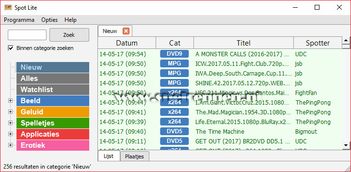 NZB  bestandzoeken met SpotLite