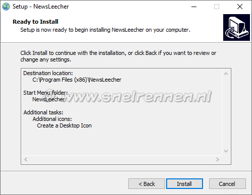 NewsLeecher Setup, Ready to Install