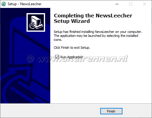 NewsLeecher Setup, Completing the NewsLecher setup wizard
