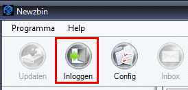 Newsabin, inloggen