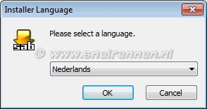 Installate SABnzbd, taal selecteren