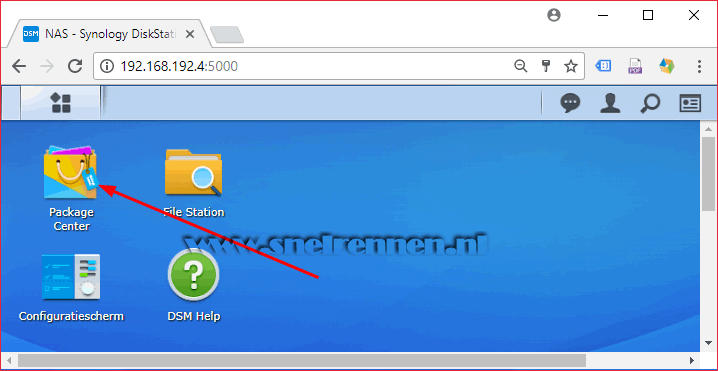 SickRage installeren via DSM