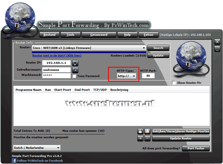 Simple Port Forwarding, http type