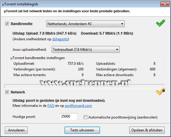 utorrent, niet verbindbaar