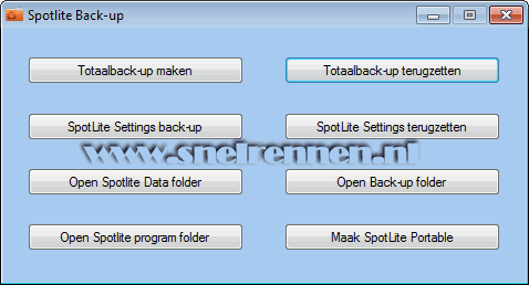 SpotLite backup tool