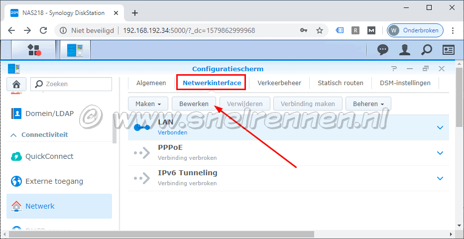 DSM, configuratiescherm - DSM Up to Date