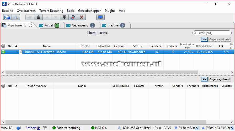 torrent downloaden met Vuze